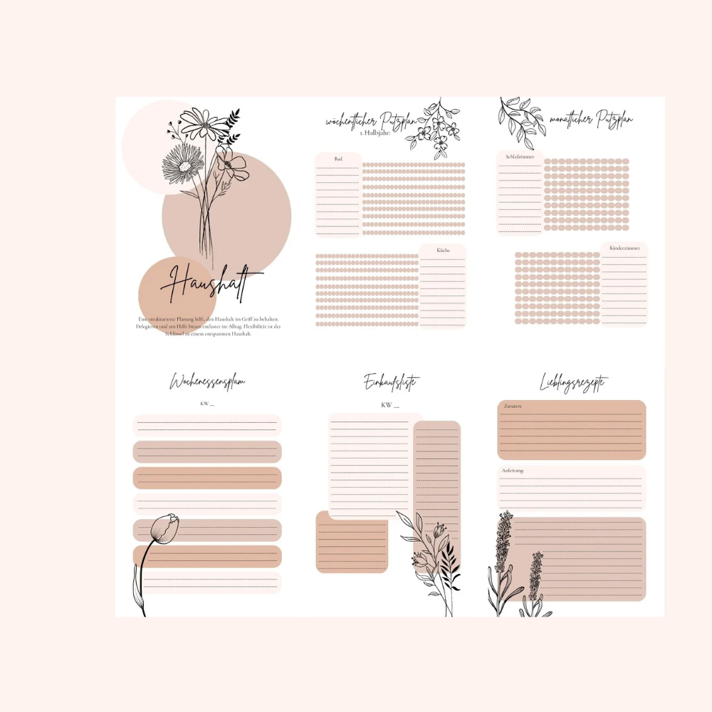 Haushaltsaufgaben im Überblick