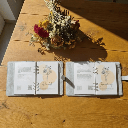 Planer Set mit Holzständer - Termin- oder Haushaltsplaner
