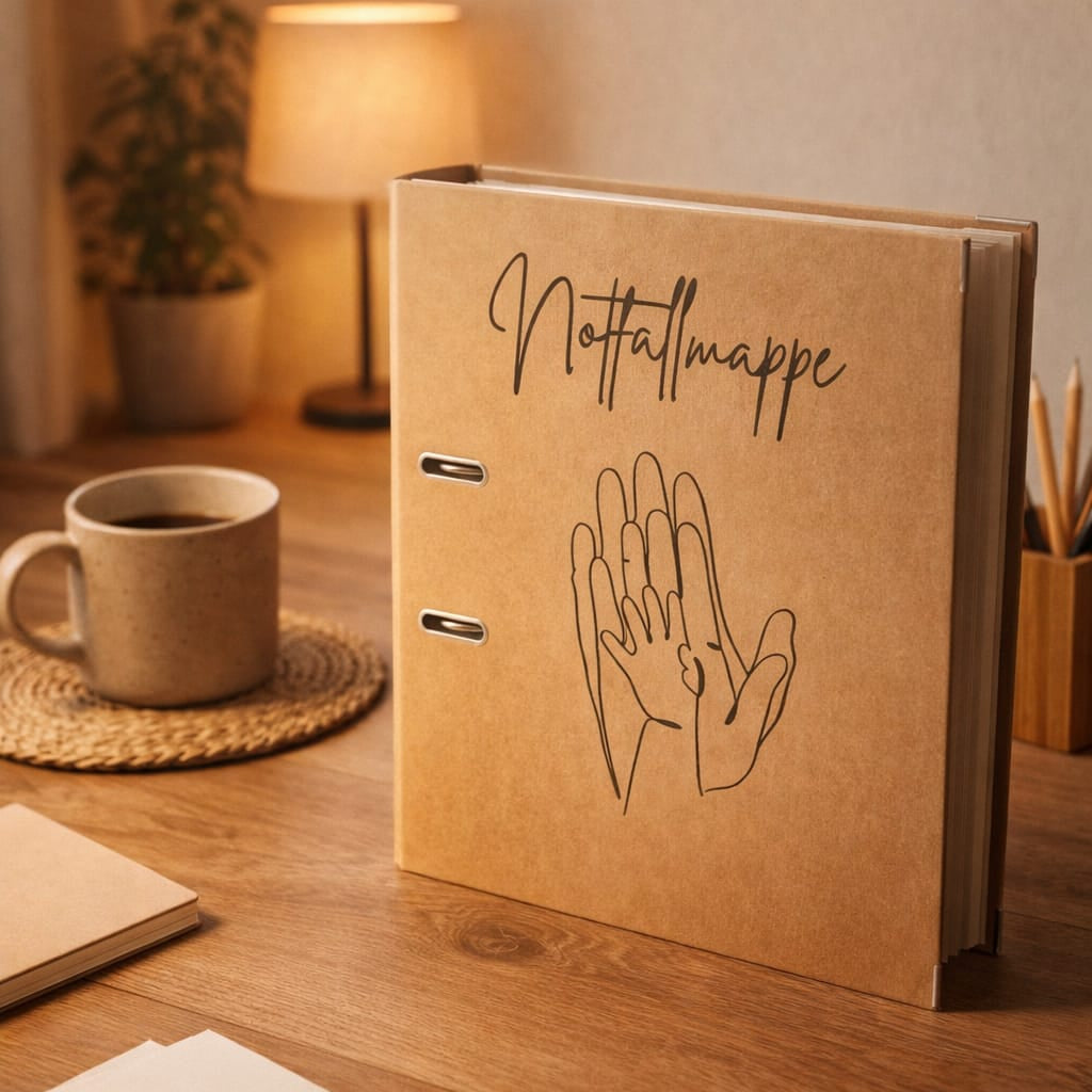 Notfallmappe Familie für bis zu 8 Personen – Vorsorge-Set oder Einleger