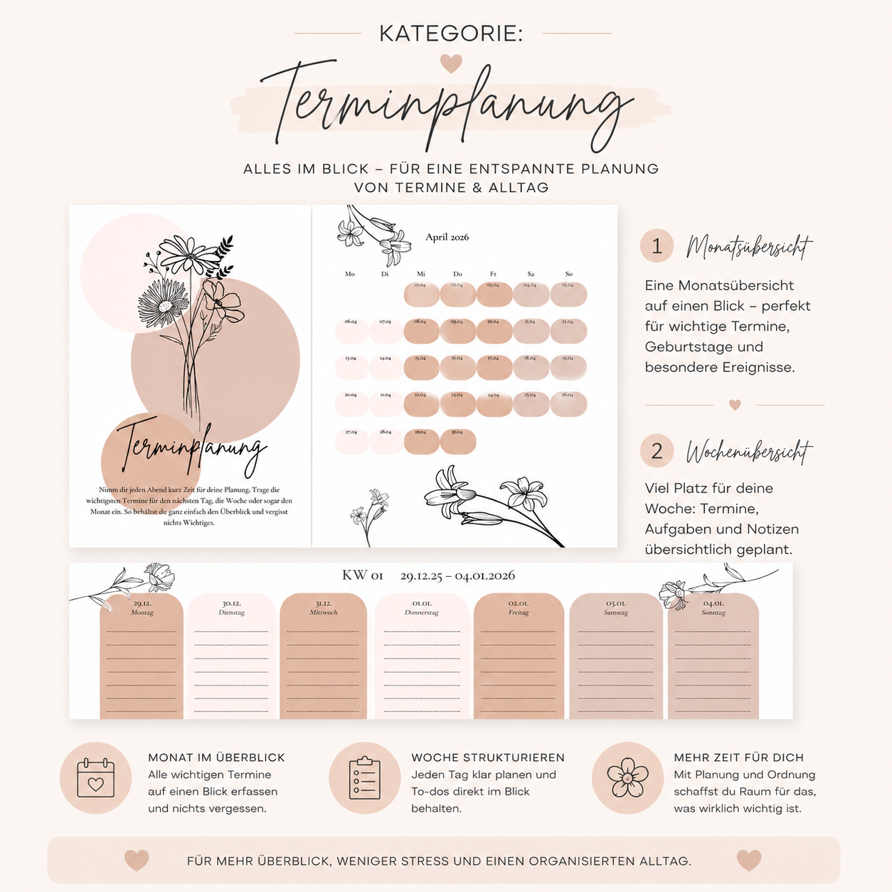 Terminplanung - Nachfüllpack